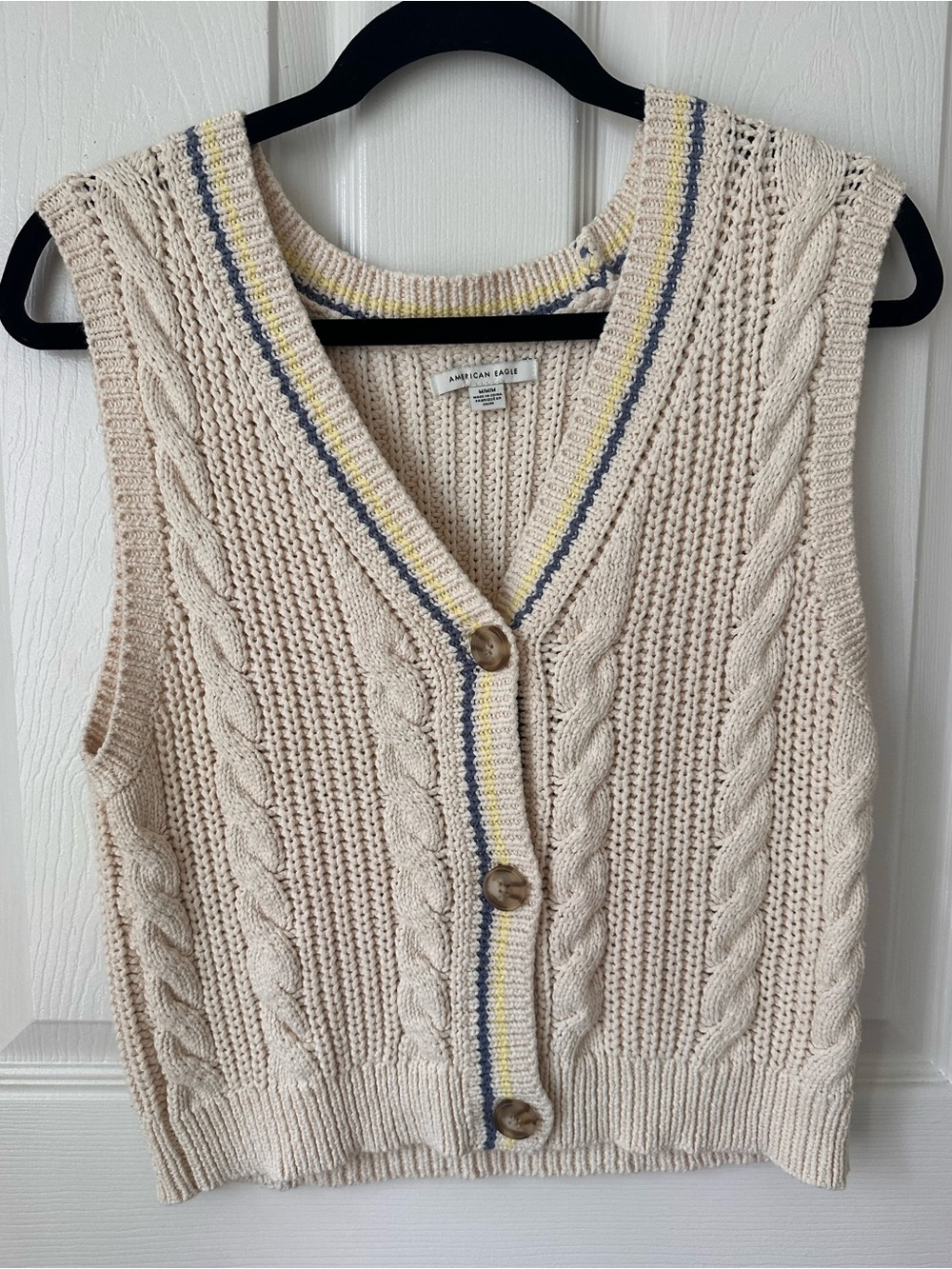 American Eagle Cable Knit Sweater Tank Top